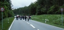 Gedenkstunde der Straßenverkehrsopfer auf der B96 am 04.06.05 auf Rügen