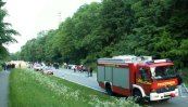 Gedenkstunde der Straßenverkehrsopfer auf der B96 am 04.06.05 auf Rügen
