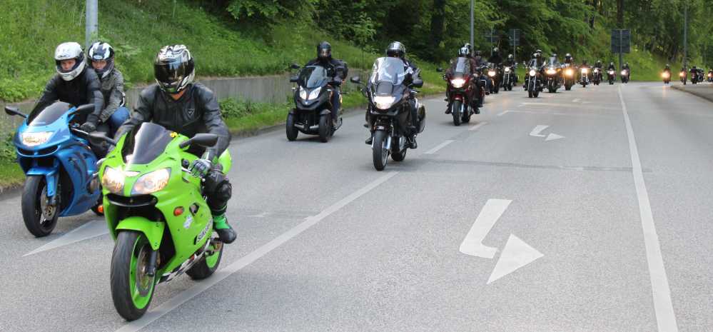 Sternenfahrt zum 19. Bikergottesdienst 2016 in Bad Doberan