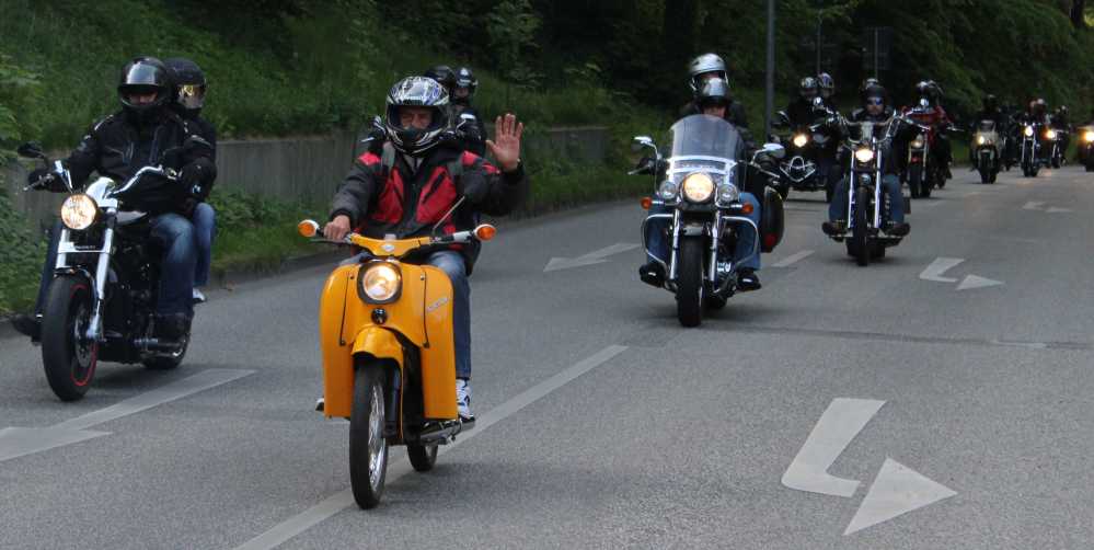 Sternenfahrt zum 19. Bikergottesdienst 2016 in Bad Doberan