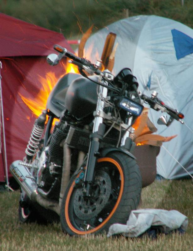Feuerstuhl auf dem Motorradtreffen in Neuendorf bei Grimmen