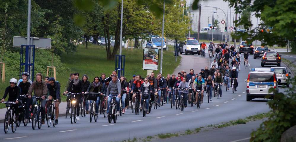 Rostocker Critical Mass - Frühlings-Stadtrundfahrt am 29. Mai 2015
