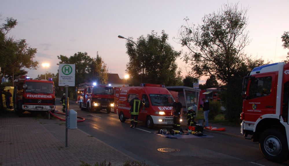Chemiebrand bei der Entsorgungsgesellschaft EMV für Mecklenburg Vorpommern in Bargeshagen bei Rostock
