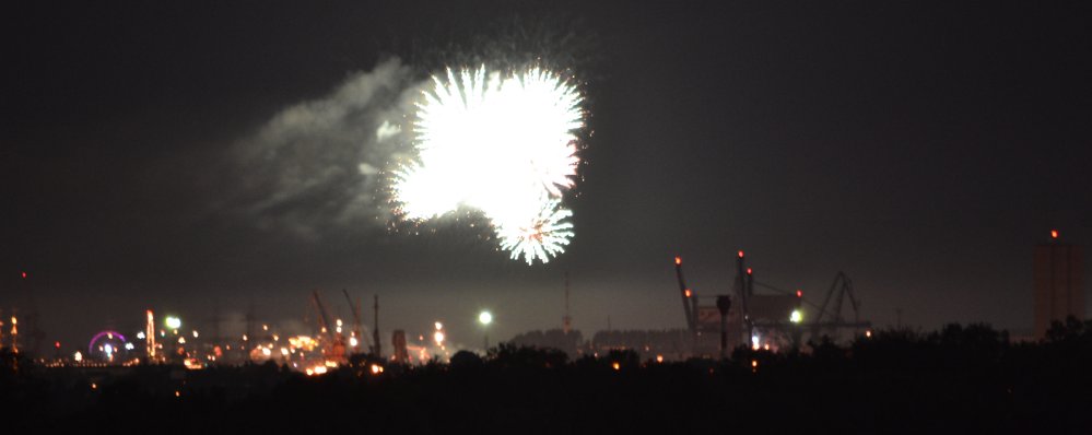 Hanse Sail Rostock 2011 - Feuerwerk in Warnemünde