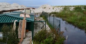 Deichdurchbruch als Hochwasserschutzmaßnahme in Graal-Müritz