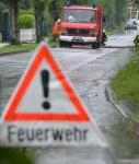 Überschwemmungen durch Regen-Hochwasser in Rostock und Umgebung