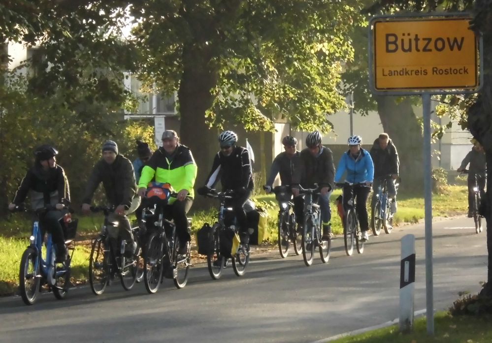 Klima-Radtour Venedig - Kopenhagen * Abschnitt Güstrow - Bützow - Rostock am 28.10.2014